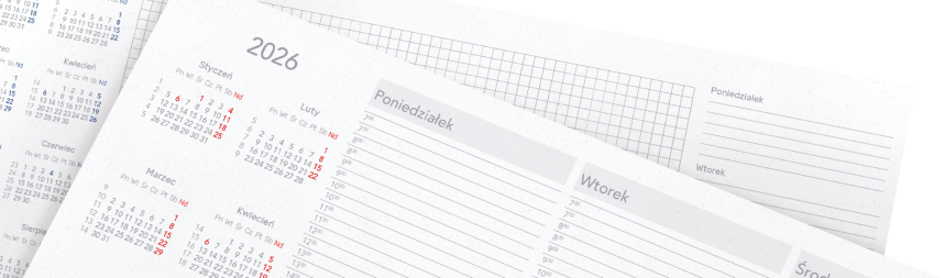 Kalendarze biurkowe biuwary