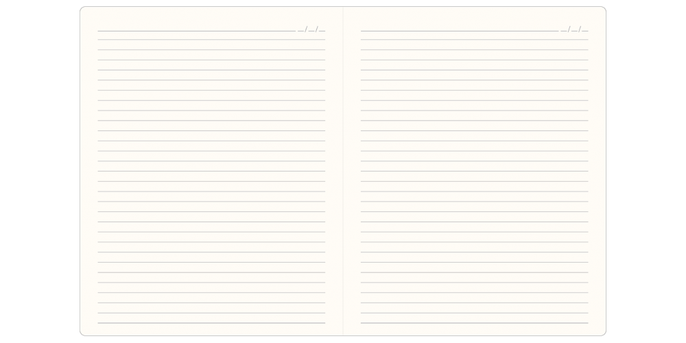BLOK notes A4 krem linie